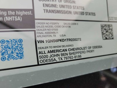 2026 Chevrolet Tahoe Z71