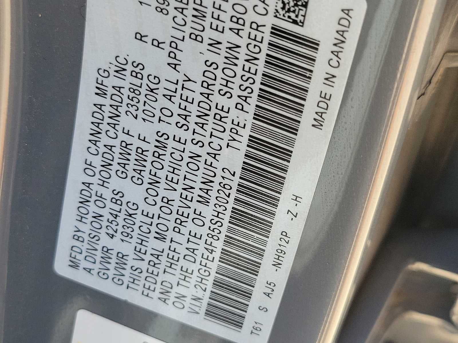 2025 Honda Civic Sedan Hybrid Sport