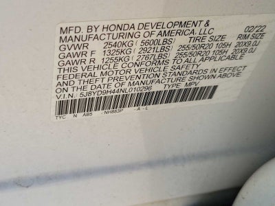 2022 Acura MDX w/Technology Package