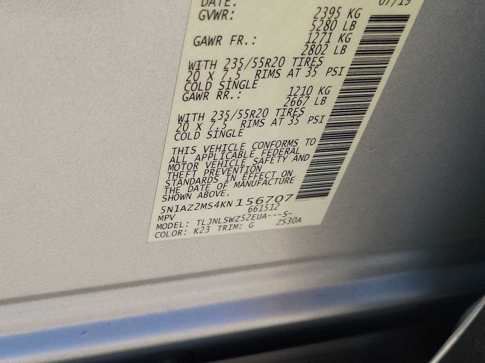 2019 Nissan Murano Platinum