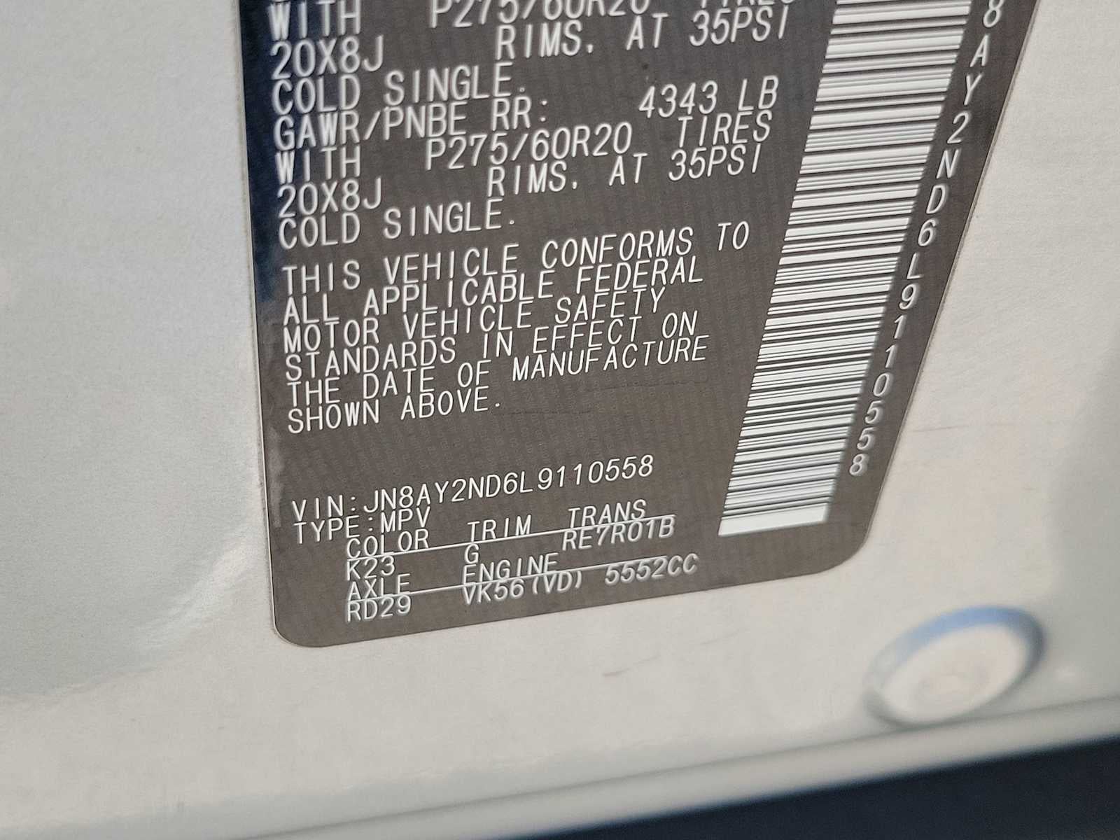 2020 Nissan Armada SL