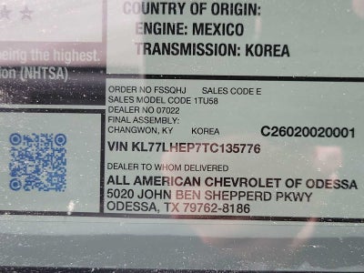 2026 Chevrolet Trax LT