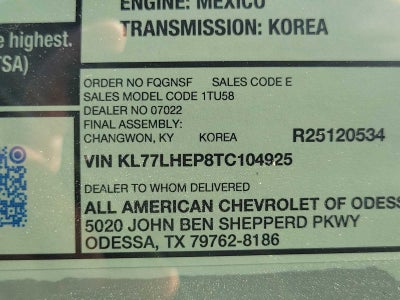 2026 Chevrolet Trax LT