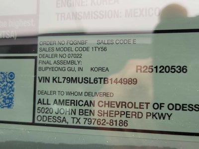 2026 Chevrolet Trailblazer RS